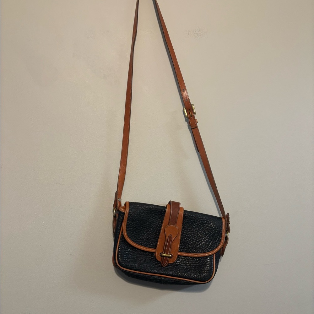 Dooney & Bourke Black and Tan Crossbody Bag